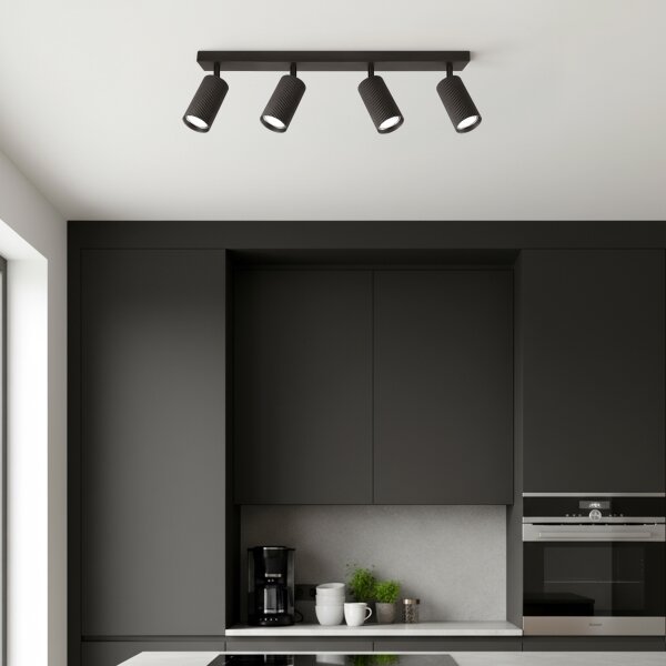 Brilagi - Corp de iluminat cu spoturi SELE MODERN 4xGU10/30W/230V negru