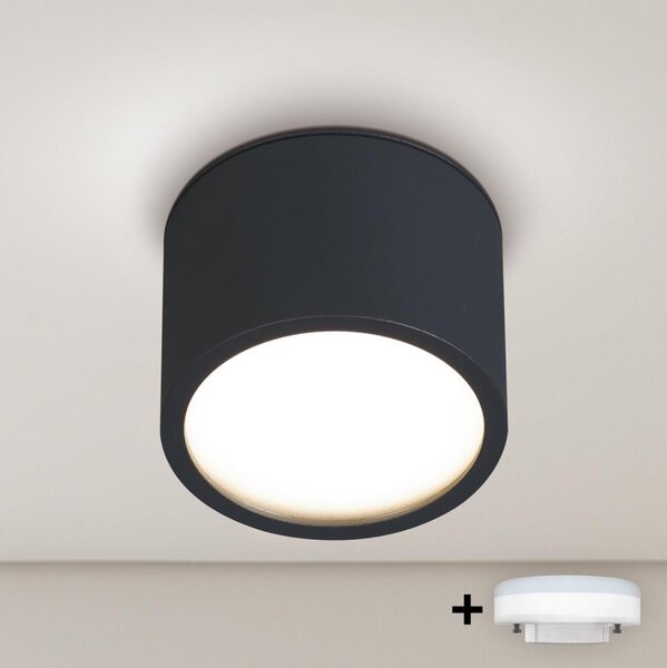Brilagi - LED Spot pentru baie SMOOTH 1xGX53/15W/230V negru IP65