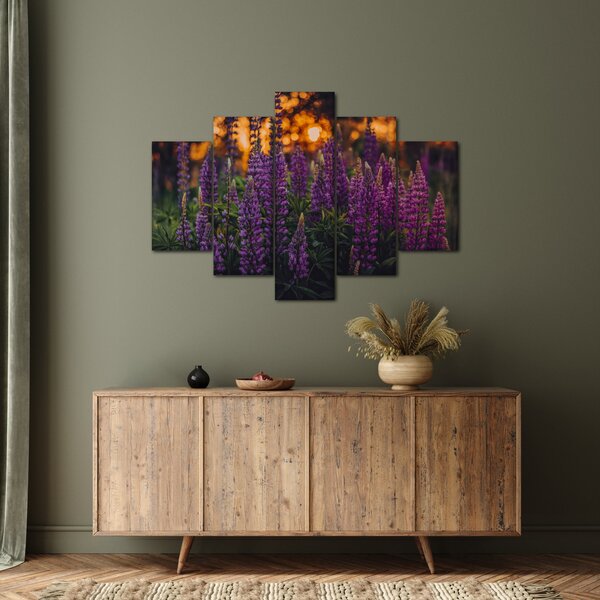 Tablou - Flori de lupin (150x105 cm)