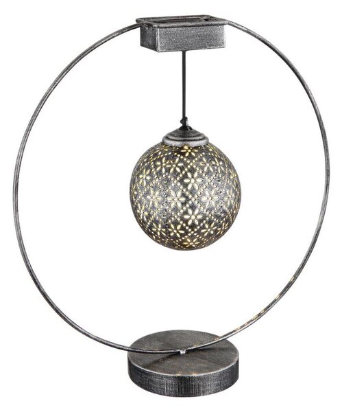 Corp de iluminat solar LED/0,06W/1,2V argintiu IP44 Globo 36618
