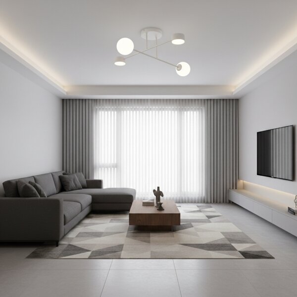 Lustră aplicată HOLON 2xG9/8W/230V + 2xGX53/12W gri
