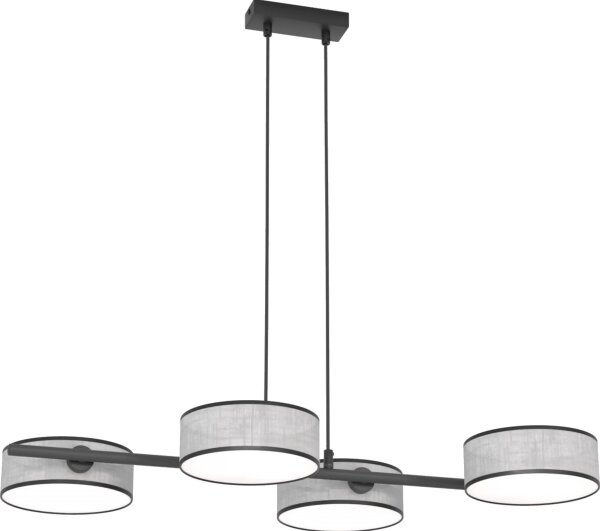 Lustră pe cablu DRUMZ 4xE14/10W/230V gri