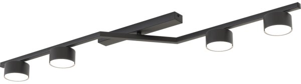 Plafonieră SKAN 4xGX53/12W/230V, neagră