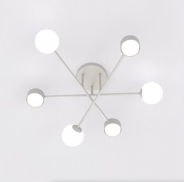 Lustră aplicată HOLON 3xG9/8W/230V + 3xGX53/12W gri