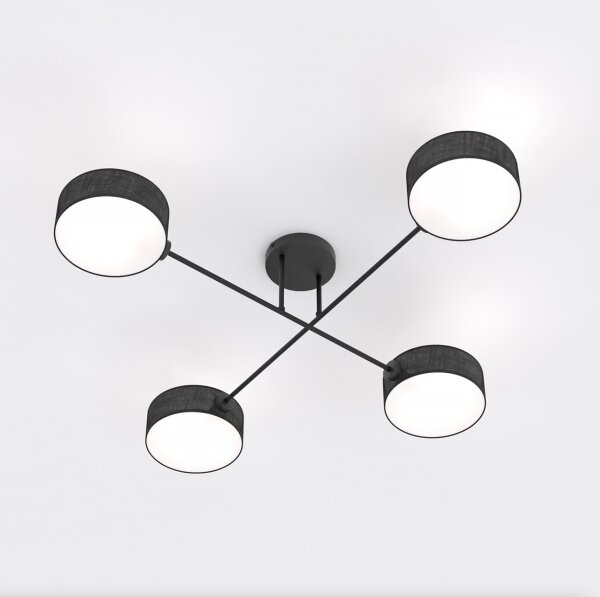 Lustră aplicată MAGA 4xE14/10W/230V neagră