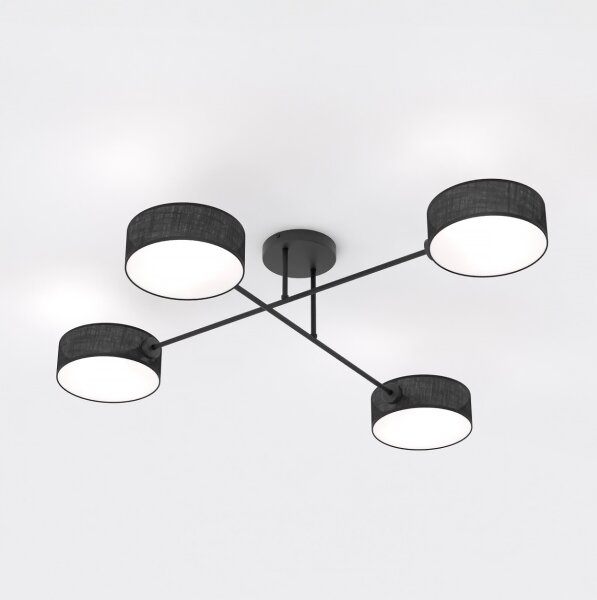 Lustră aplicată MAGA 4xE14/10W/230V neagră