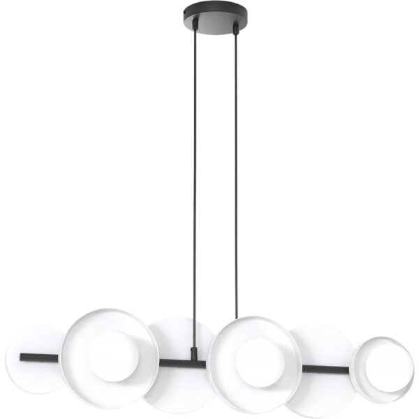 Lustră suspendată pe cablu MODEL 6xG9/8W/230V, albă