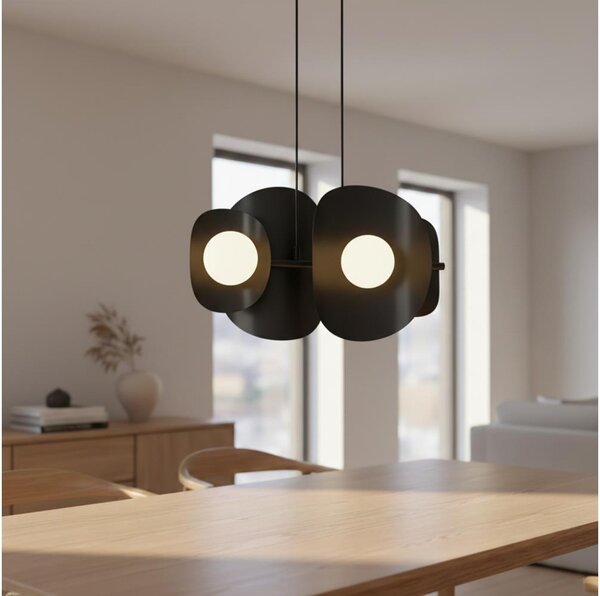 Lustră cu cablu ELEMENTI, 4xG9/8W/230V, negru