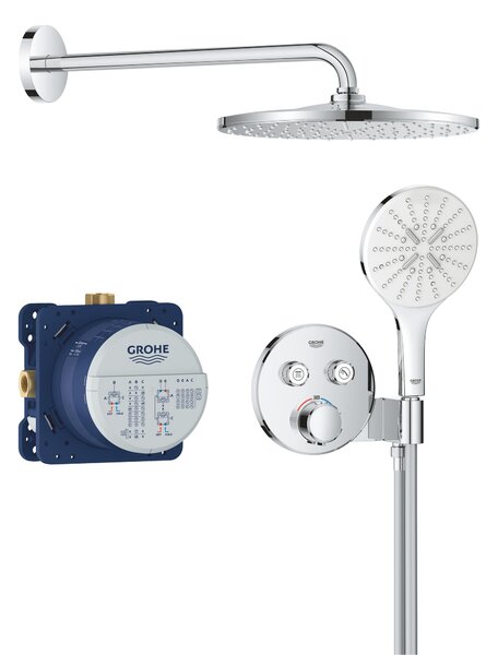 Grohe Precision Smartcontrol set de duș ascuns cu termostat cu duș de ploaie crom 34877000