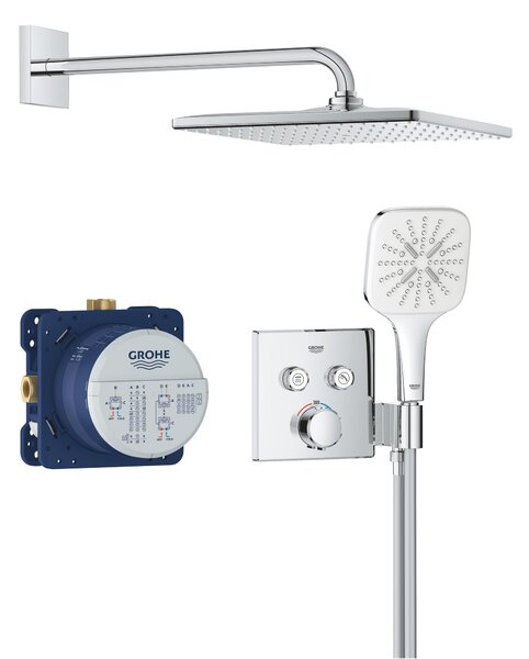 Grohe Precision Smartcontrol set de duș ascuns cu termostat cu duș de ploaie crom 34876000