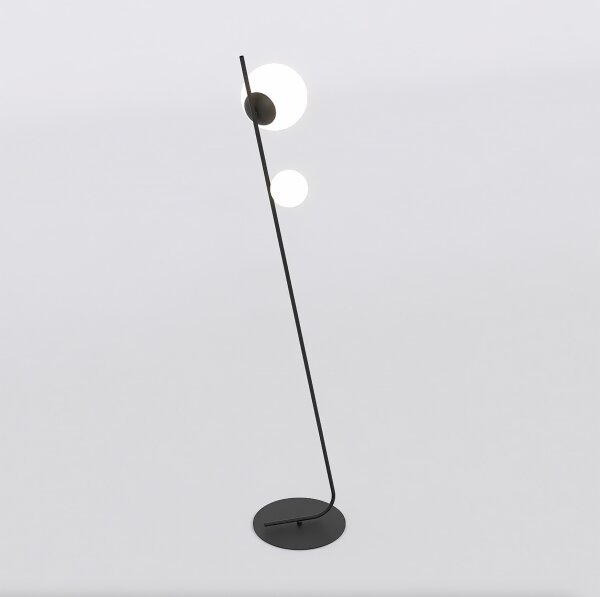 Lampă de podea TATU 2xG9/8W/230V neagră