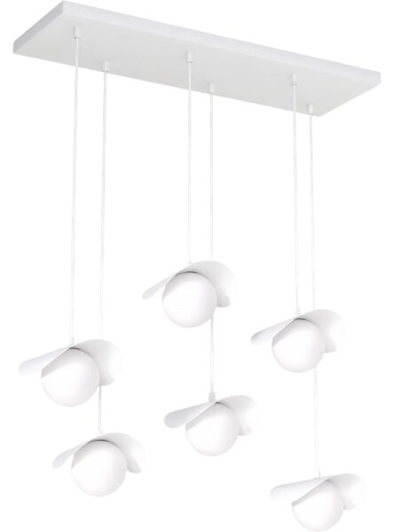 Lustră pe cablu RITUAL 6xG9/8W/230V albă