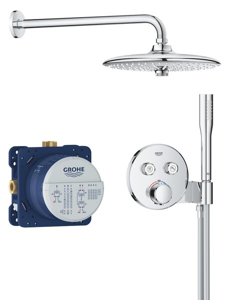 Grohe Precision Smartcontrol set de duș ascuns cu termostat cu duș de ploaie crom 34878000