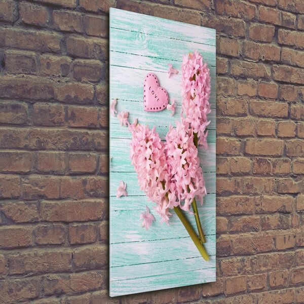 Tablou Printat Pe Sticlă flori de liliac