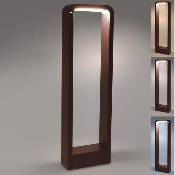 Brilagi - Lampă LED de exterior BARI, 7W, 230V, 3000/4000/6000K, maro, IP54, 50 cm