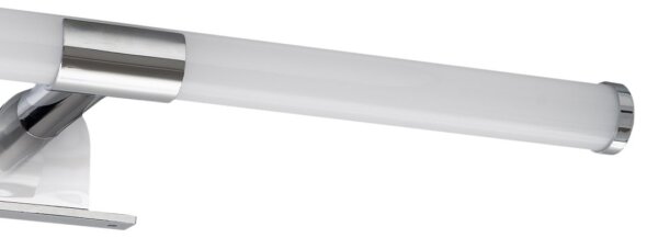 Aplica LED pentru oglindă de baie 2-în-1 APA LED, 6W, 230V, 40 cm, IP44, crom lucios