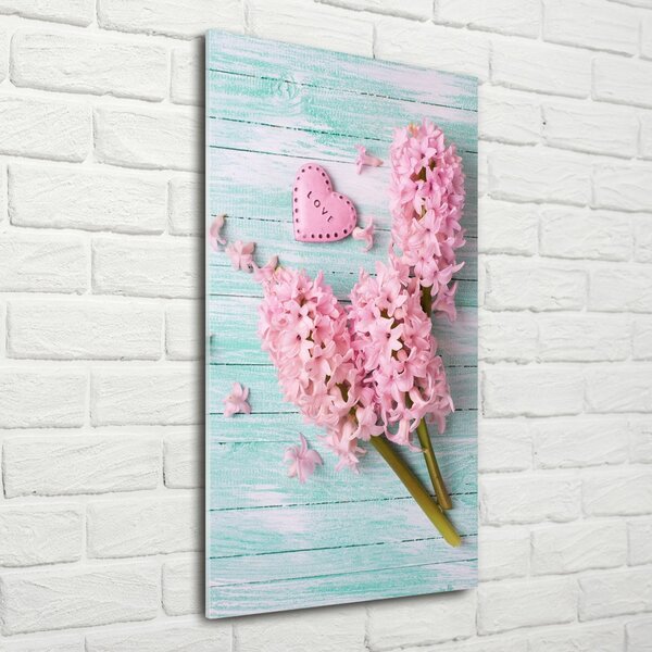 Tablou Printat Pe Sticlă flori de liliac