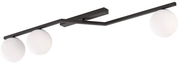 Plafonieră de tavan NATON 3xE14/10W/230V negru/alb