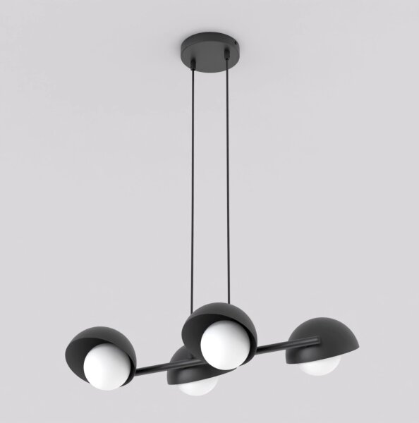 Lustră pe cablu BOOM, 4x G9/8W/230V, neagră