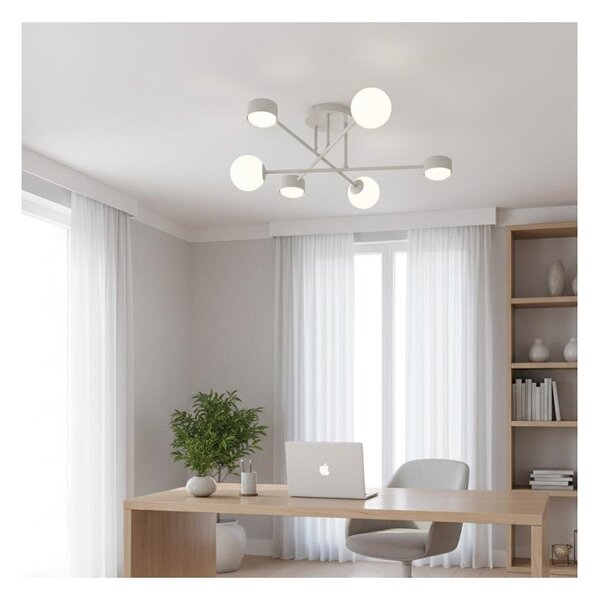 Plafonieră aplicată HOLON 3xG9/8W/230V + 3xGX53/12W albă