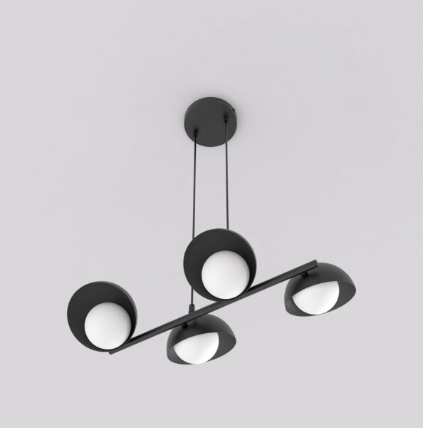 Lustră pe cablu BOOM, 4x G9/8W/230V, neagră