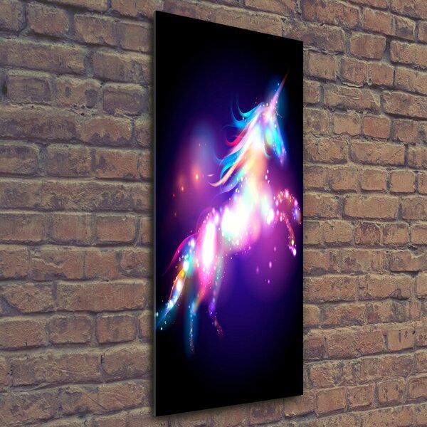 Fotografie imprimată pe sticlă unicorn magic