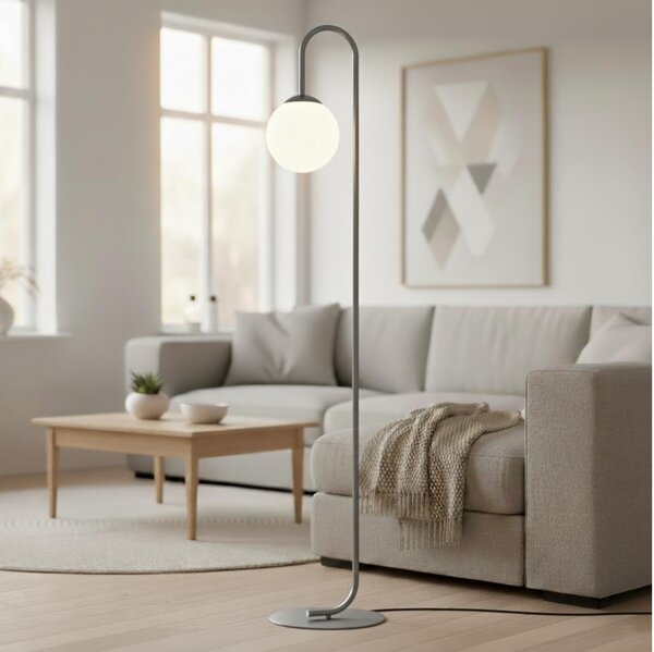 Lampadar FLOR 1xE14/10W/230V gri