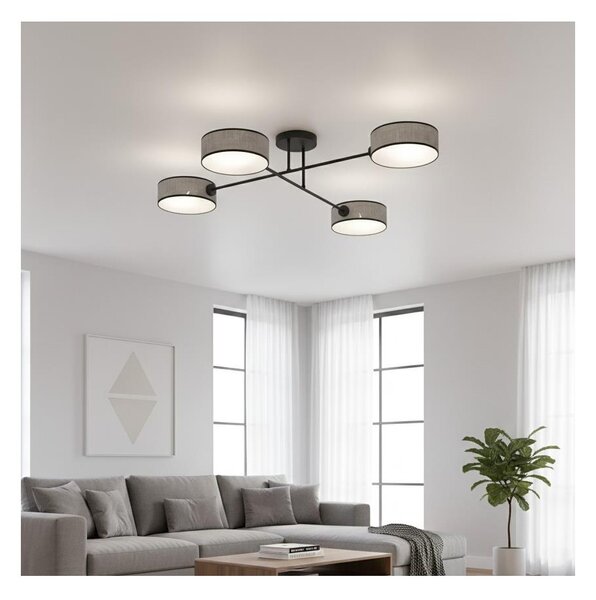 Lustră aplicată MAGA, 4 x E14, 10W, 230V, gri
