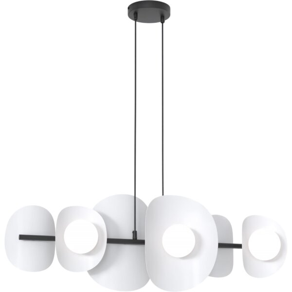 Lustră suspendată pe cablu ELEMENTI 6xG9/8W/230V gri
