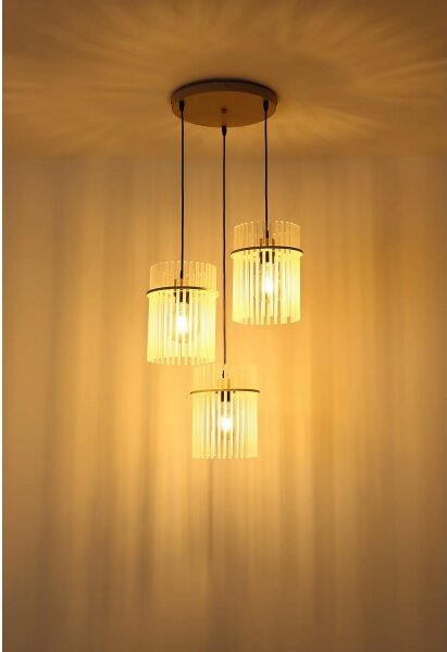 Globo 15698-3HRB - Candelabru suspendat pe cablu GORLEY 3xE27/60W/230V