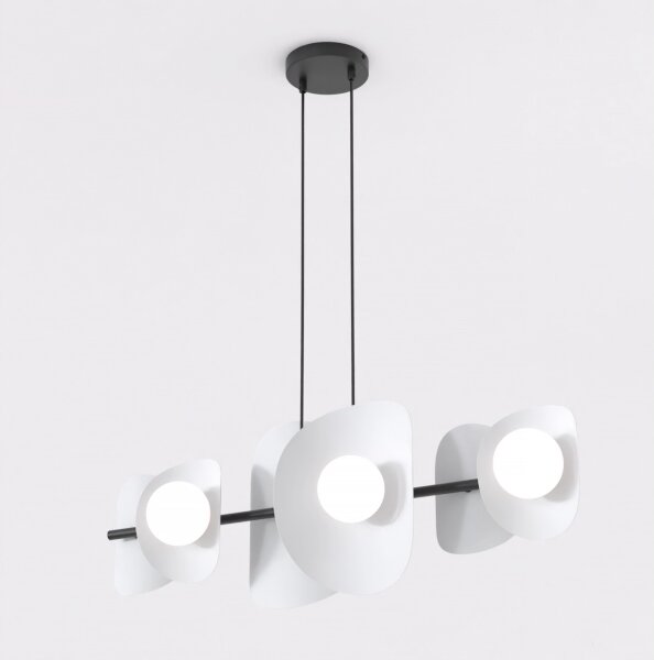 Lustră suspendată pe cablu ELEMENTI 6xG9/8W/230V gri