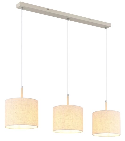 Globo 15968-3H - Candelabru DELEON suspendat pe cablu, 3xE27/40W/230V