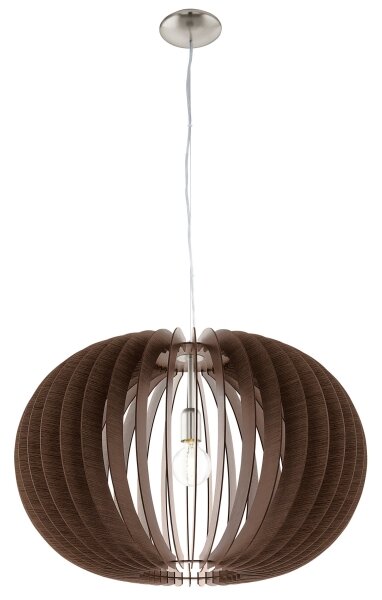 Eglo 95026 - Pendul pe cablu STELLATO, 1xE27/60W/230V, diametru 70 cm, maro