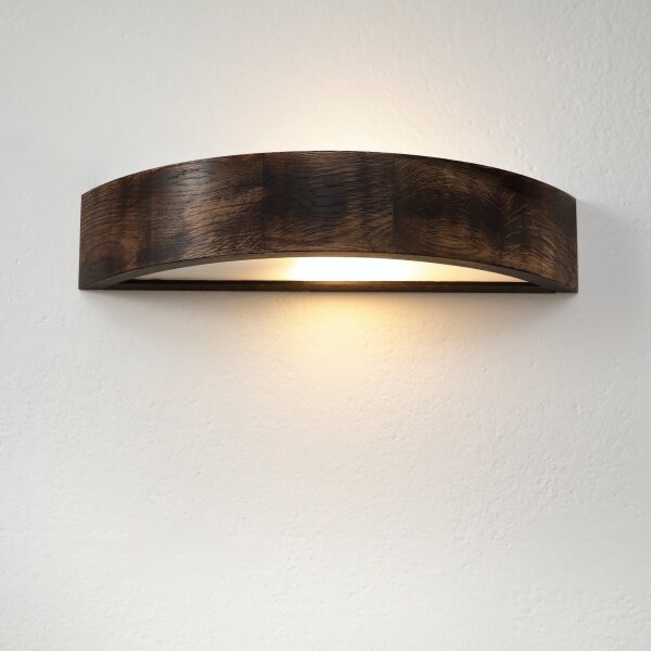 Brilagi - Aplică LED de perete CARVALHO SMOKEY 1xE27/60W/230V, stejar