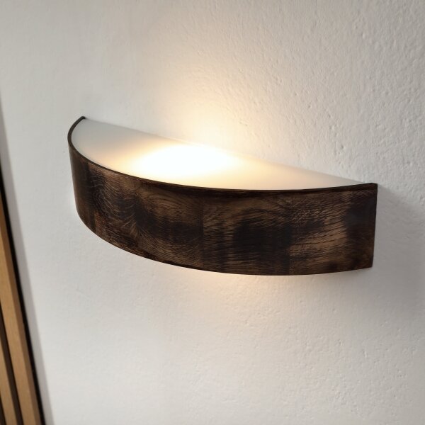 Brilagi - Aplică LED de perete CARVALHO SMOKEY 1xE27/60W/230V, stejar
