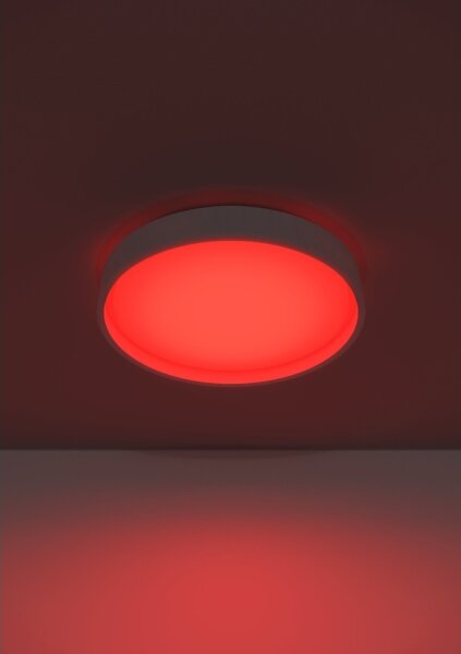Eglo 300686-LED MASSIGNANO-Z Plafonieră LED RGBW, cu funcție dimmabilă, 18,5W/230V, alb, cu telecomandă
