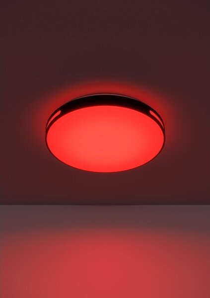 Eglo MONTEGRANARO-Z 300687-LED Plafonieră LED RGBW, cu dimmer, 18,5W/230V, negru + telecomandă