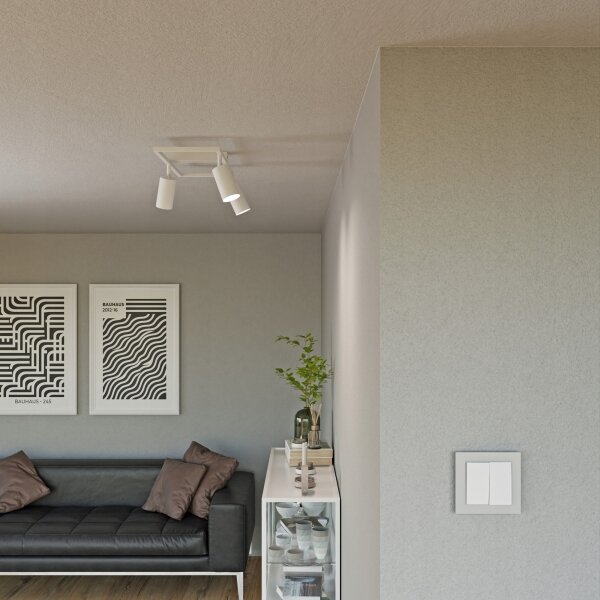 Spot aplicat 3x GU10, 30W, 230V, alb