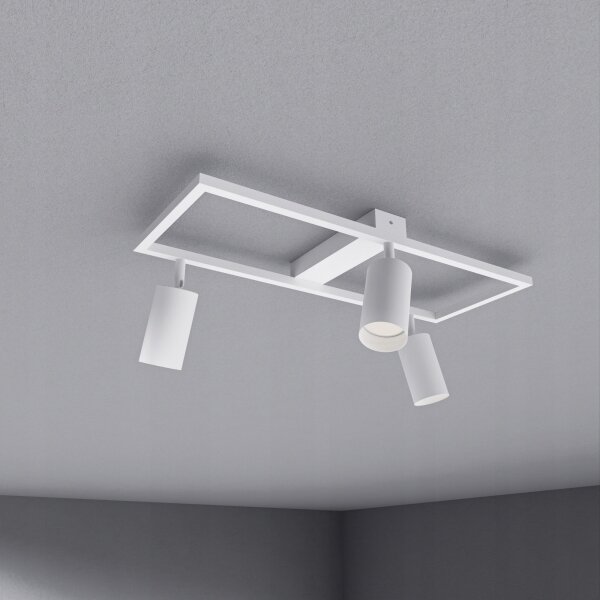 Spot aplicat 3x GU10, 30W, 230V, alb