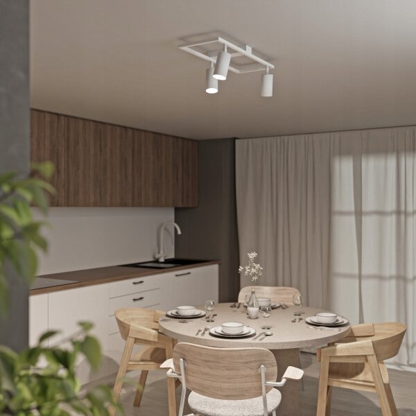 Spot aplicat 3x GU10, 30W, 230V, alb
