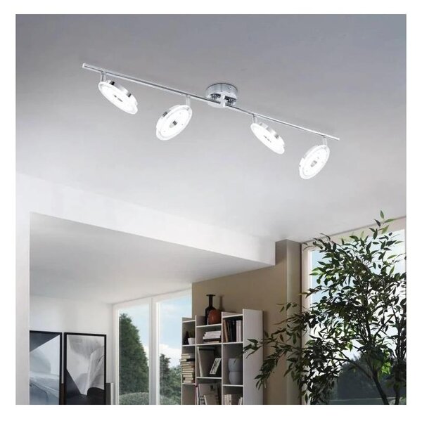 Eglo 78684 - Spot LED DORNES, 4 x 4,5 W, 230 V, crom lucios