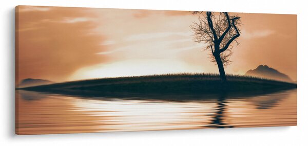 Tablou - Copaci pe insulă (120x50 cm)