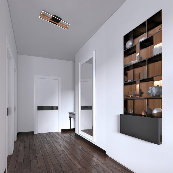 Briloner FRAME 3777-015 - Plafonieră LED 21W/230V 3000K, neagră