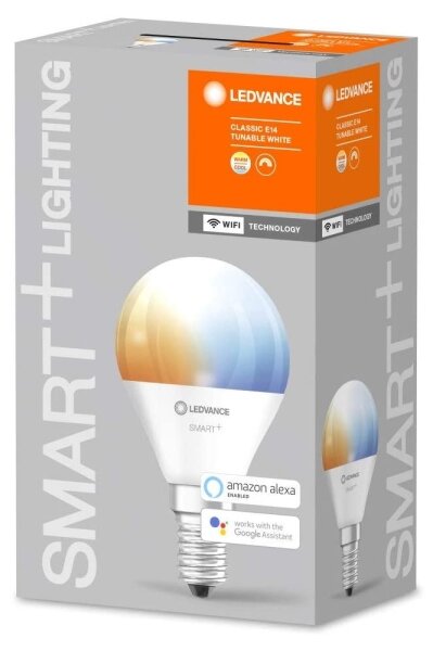 Bec de iluminare cu LED SMART + E14/5W/230V 2.700K-6.500K - Ledvance