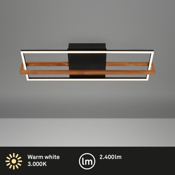 Briloner FRAME 3777-015 - Plafonieră LED 21W/230V 3000K, neagră
