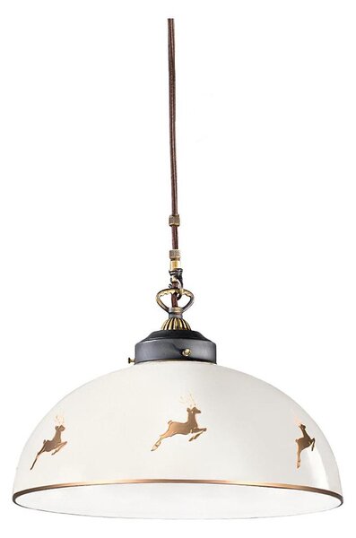 Kolarz NONNA 731.32.152 - Lustra pe cablu, 1xE27/75W/230V, diametru 36 cm, rose gold cu motive de cerb