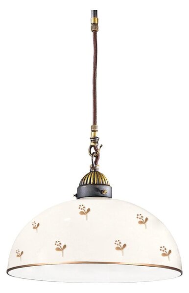 Kolarz 731.30.171 - Pendul suspendat pe cablu NONNA 1xE27/75W/230V, diam. 30 cm, design floral, aur roz