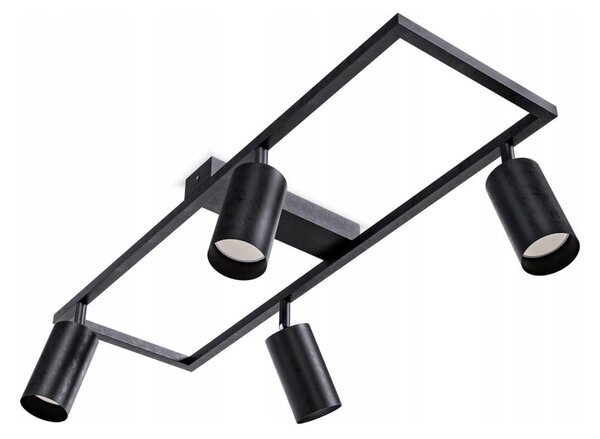 Spot 4x GU10/30W/230V, negru