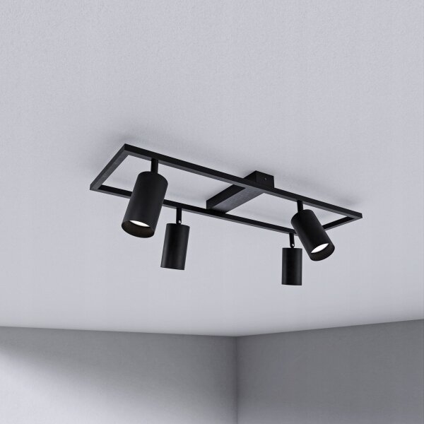 Spot 4x GU10/30W/230V, negru