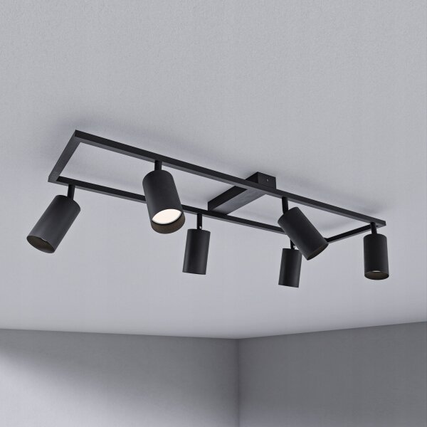 Lampă spot 6xGU10/30W/230V, neagră
